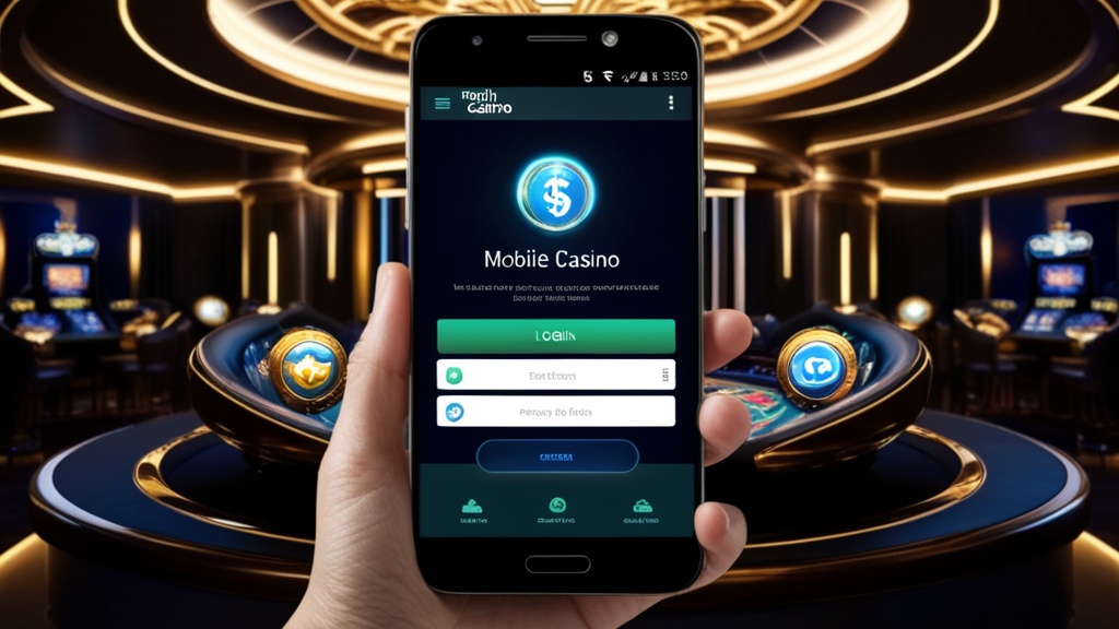 Interfaccia mobile del casino su Android con funzioni principali ben visibili
