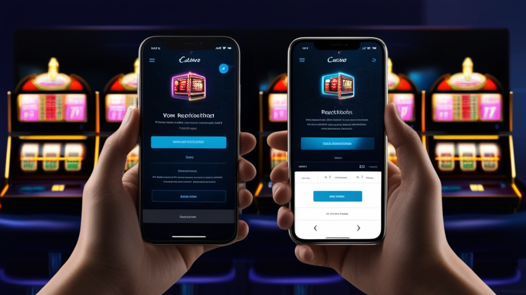 Schermo smartphone e desktop con registrazione casino a confronto