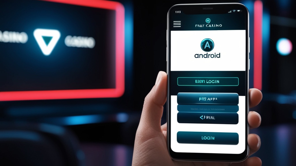 Primo accesso all’app casino su smartphone Android con interfaccia luminosa
